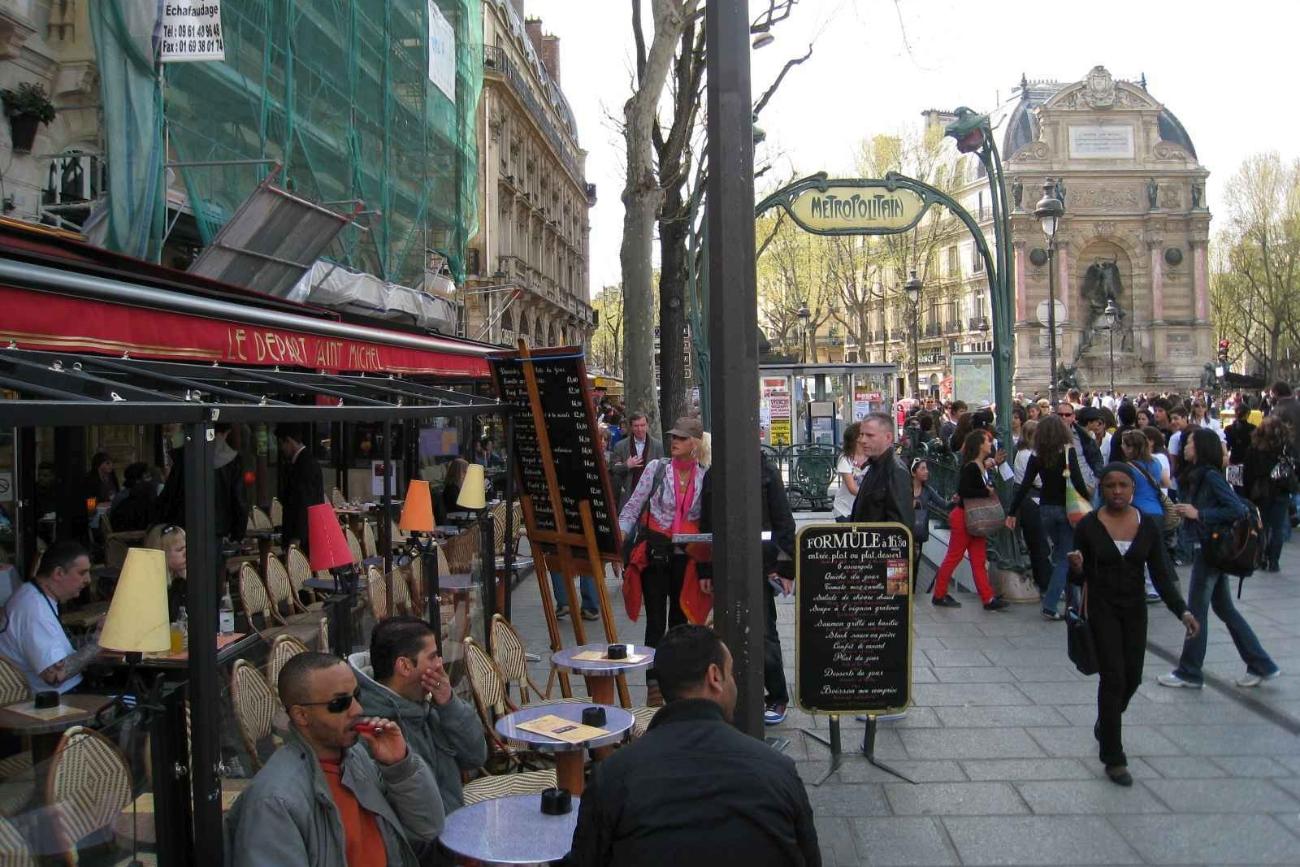 Terras in het centrum van Parijs