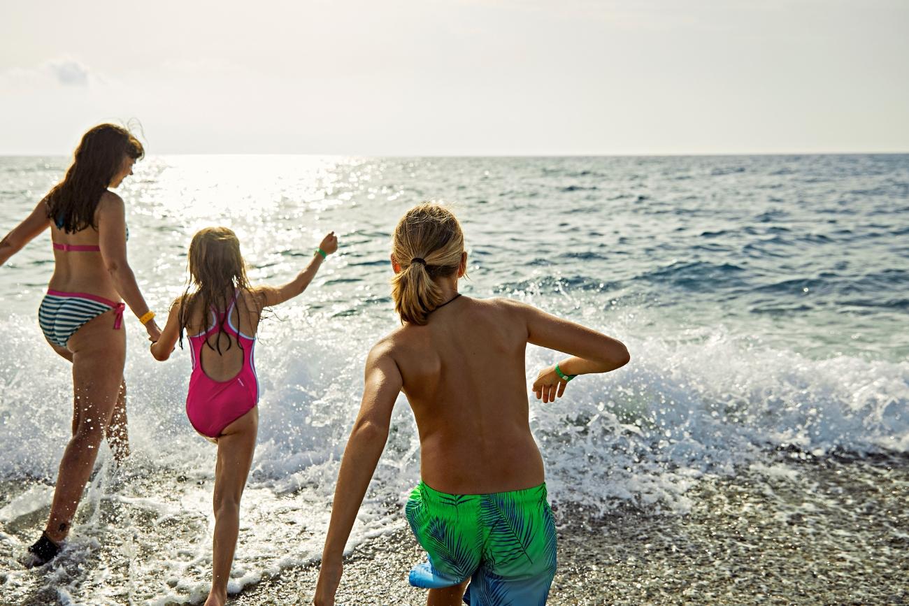 Familie am Strand