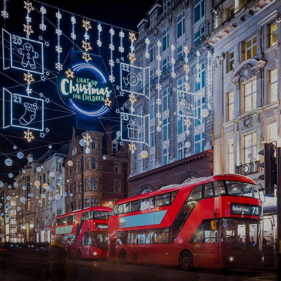 Busreis Londen in kerstsfeer