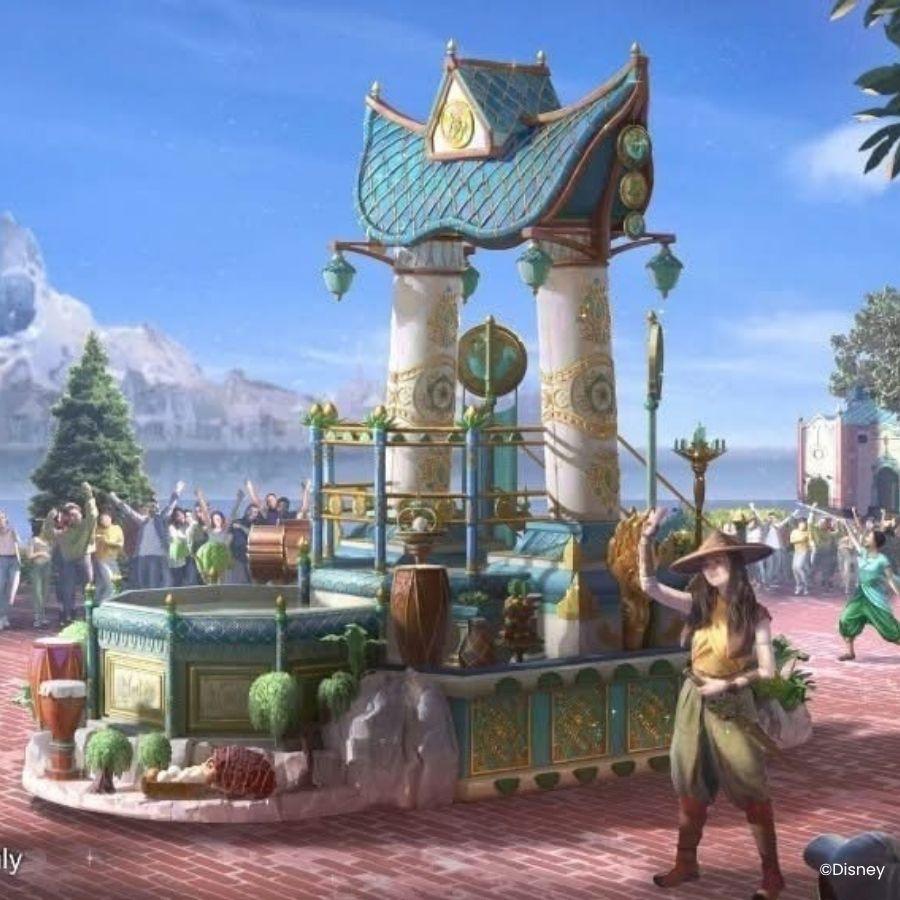 Nieuw in 2026 in Disneyland Parijs Princess Raya in de Princess Cavalcade